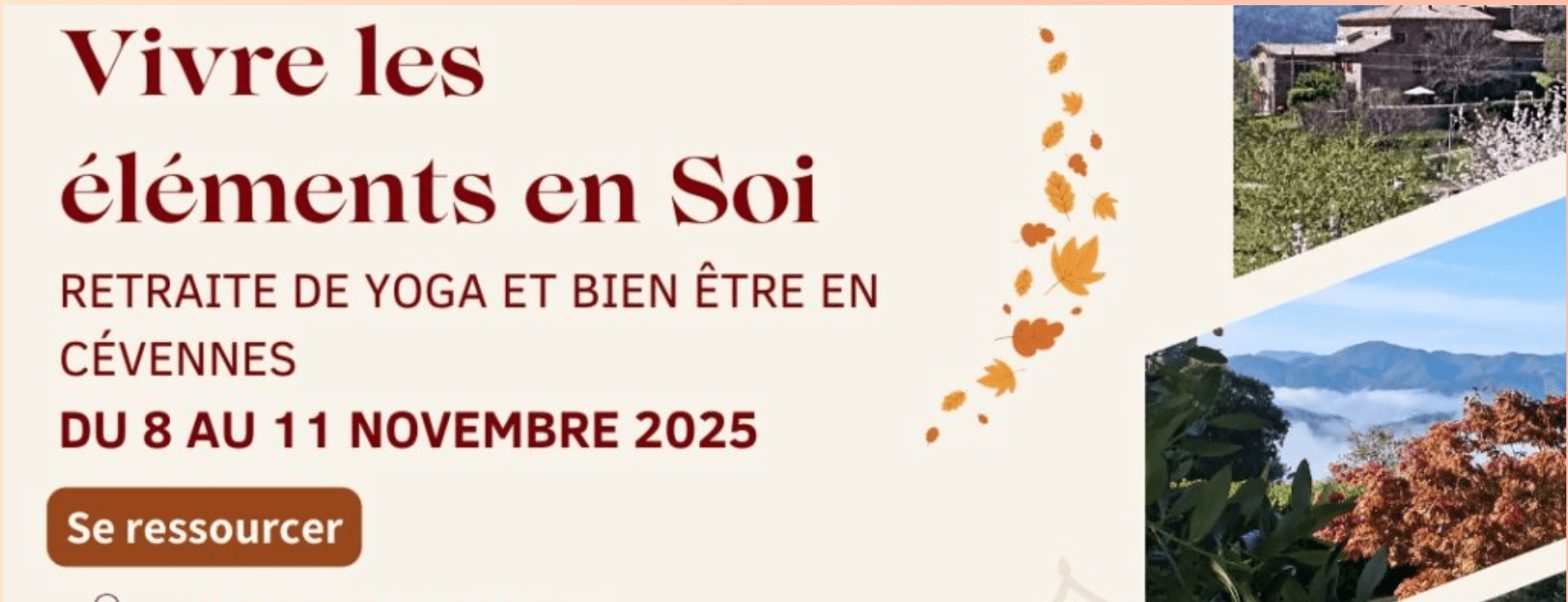 Vivre les éléments en Soi. 8-11 novembre 2025. Cévennes