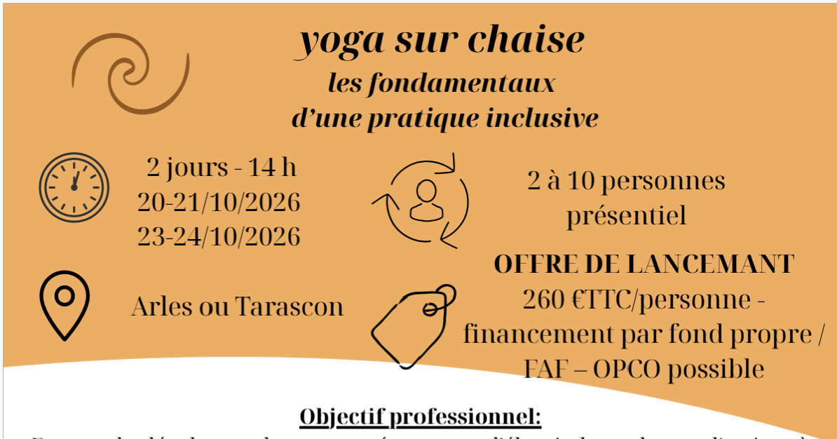 Formation professionnelle de yoga sur chaise&nbsp;: pour qui et pourquoi se former&nbsp;?